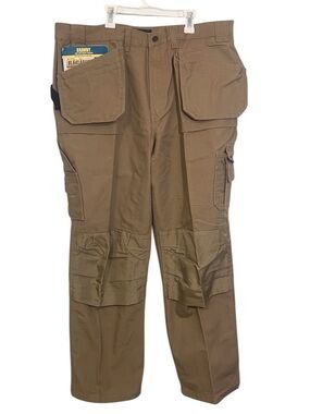 2 Pair New Blaklader Heavy Duty Cargo Work Pants Khaki Tan *40x32 Brawny Pockets
